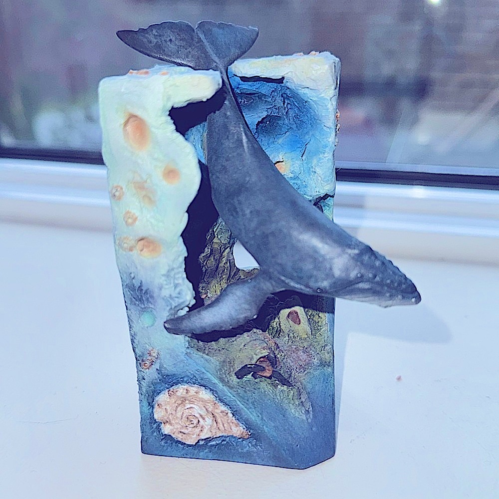 Art from the Ocean with placement of undersea creatures just look closely
